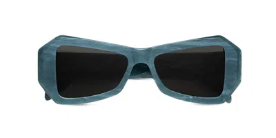 Retrosuperfuture Tempio Blue Marble Bjr Women's Sunglasses Blue Size 53