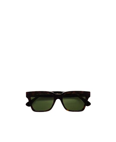 Retrosuperfuture Geometric Frame Sunglasses In Green