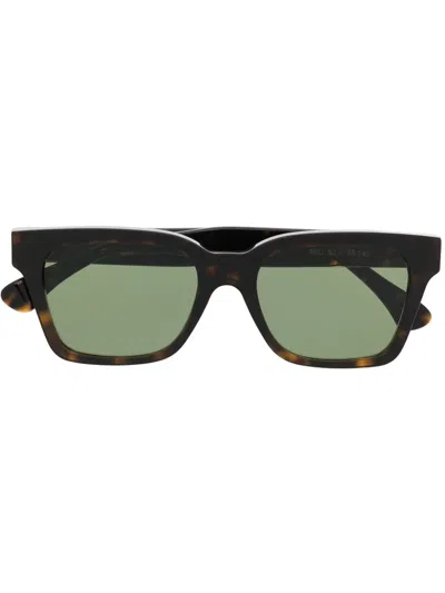 Retrosuperfuture Tortoiseshell-effect Tinted Sunglasses In Braun