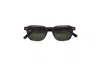 Retrosuperfuture Tortoiseshell Square Frame Sunglasses With Green Lenses In Green