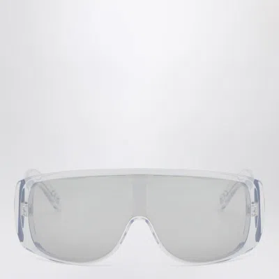 Retrosuperfuture Transparent Mask Sunglasses In Gray