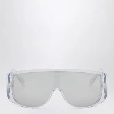 Retrosuperfuture Transparent Mask Sunglasses In White
