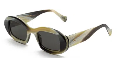 Retrosuperfuture Tutto Black 20p Men's Sunglasses Brown Size 50