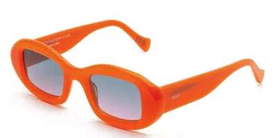 Retrosuperfuture Tutto Black Wt4 Men's Sunglasses Orange Size 50