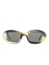 Retrosuperfuture Tutto Corno Sunglasses In Green