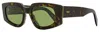 Retrosuperfuture Unisex Cat Eye Sunglasses Tetra Yse Havana 53mm In Multi