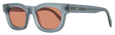 Retrosuperfuture Unisex Retro Oval Sunglasses Sempre Zq3 Matte Stoned 52mm In Blue