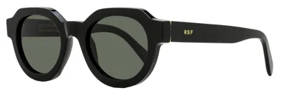 Retrosuperfuture Unisex Rounded Geometric Sunglasses Vostro Ny2 Black 51mm In Grey