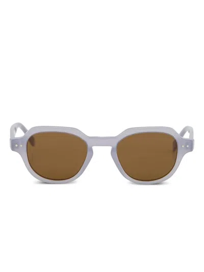 Retrosuperfuture Voce Round-frame Sunglasses In Gray