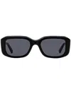Retrosuperfuture Unisex Rectangular Sunglasses Voce Vaj Black 54mm In Black