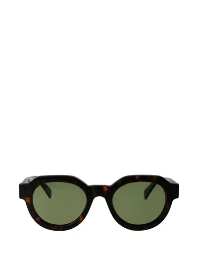 Retrosuperfuture Vostro Round-frame Sunglasses In Brown