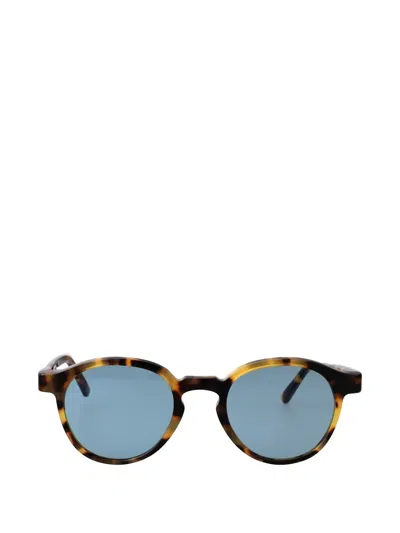 Retrosuperfuture Warhol Round-frame Sunglasses In Brown