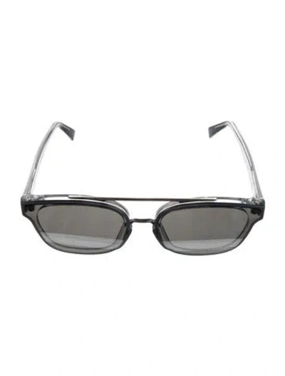 Pre-owned Retrosuperfuture Wayfarer Mirrored Sunglasses In Gray