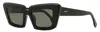 Retrosuperfuture Women's Pointed Sunglasses Coccodrillo 2gs Black 57mm In Multi