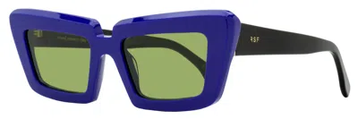 Retrosuperfuture Women's Pointed Sunglasses Coccodrillo 4xz Triphase 57mm In Blue