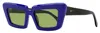 Retrosuperfuture Women's Pointed Sunglasses Coccodrillo 4xz Triphase 57mm In Multi