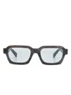 Retrosuperfuture X A Cold Wall Caro Rectangle-frame Sunglasses In Grey