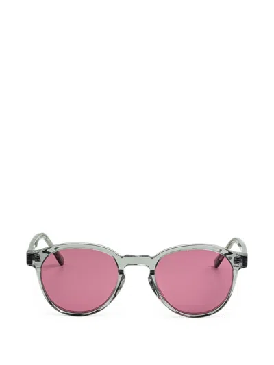 Retrosuperfuture X Andy Warhol Foundation The Warhol 10th Anniversary Round-frame Sunglasses In Grey
