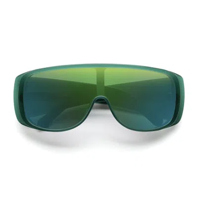 Retrosuperfuture X Maison Margiela Mm6 Mask Sunglasses In Green