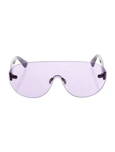 Pre-owned Retrosuperfuture X The Attico Carlijn Shield Sunglasses In Purple