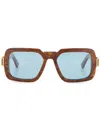 Retrosuperfuture Zamalek Tortoiseshell-effect Sunglasses In Brown