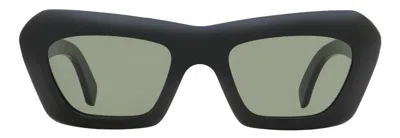 Retrosuperfuture Zenya Modern Cat-eye Sunglasses In Black