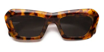 Retrosuperfuture Zenya Nzh Men's Sunglasses Tortoiseshell Size 53 In Brown