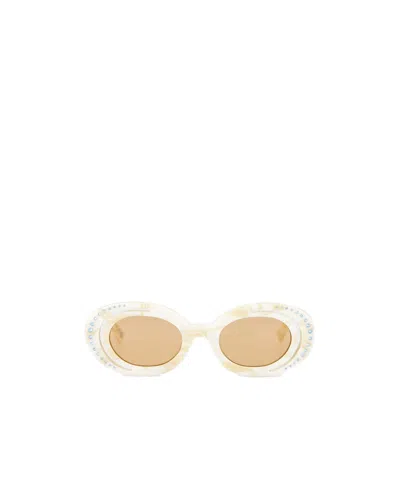 Retrosuperfuture Zion Canyon Round-frame Sunglasses In Brown