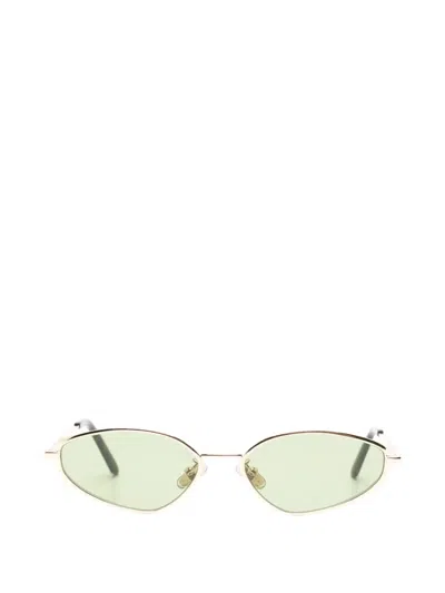 Retrosuperfuture Zyra Geometric-frame Sunglasses In Gold