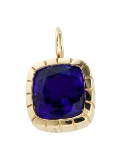 Pre-owned Retrouvai 14k 8.48ct Tanzanite Heirloom Bezel Charm In Multicolor