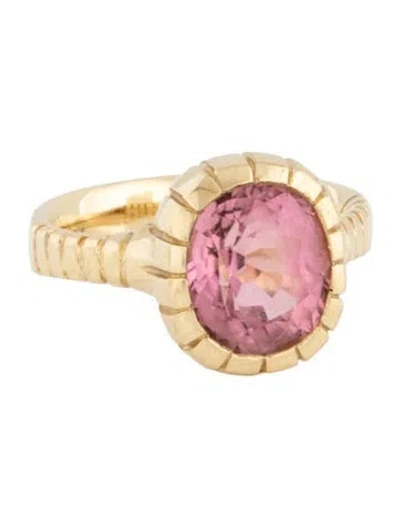 Pre-owned Retrouvai 18k Tourmaline Ring In Multicolor