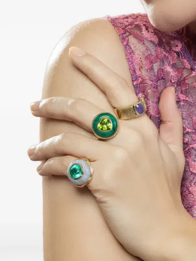 Retrouvai Sapphire Band Ring In Multi