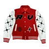 Retrovert Rebirth Varsity Jacket In Red