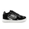 Rettrose Women's Alina Luxury Black Satin Handmade Embellished Tennis Shoe In Black