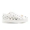 Rettrose Women's Amara Luxury White Satin Handmade Embellished Tennis Shoe