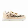 Rettrose Women's Neutrals Nancy Luxury Buttermilk Satin Handmade Embellished Tennis Shoe In Black