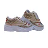 Rettrose Women's Neutrals The Savannah Luxury Buttermilk Satin Handmade Embellished Trainers In Black