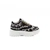 Rettrose Women's The Ava Luxury Black Suede Handmade Embellished Trainers In Black