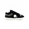 Rettrose Women's The Skylar Luxury Black Canvas Handmade Embellished Tennis Shoe In Black