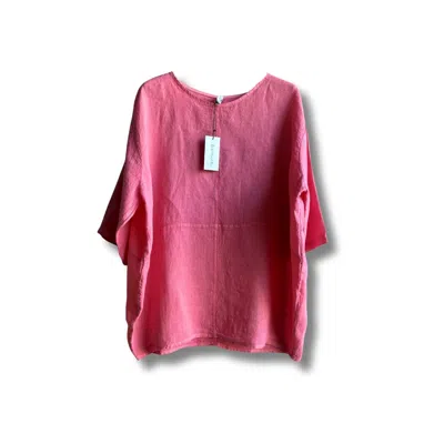 Reunion Home Women's Elba Blouse - Red In Pink