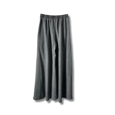 Reunion Home Women's Fringed Sweatpants - Grey In Black