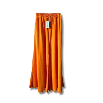 Reunion Home Women's Fringed Sweatpants - Orange