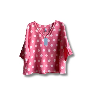 Reunion Home Women's Salento Dot Blouse - Red