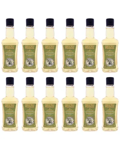 Reuzel Men's 11.83oz 3-in-1 Tea Tree Shampoo - Pack Of 12 In Transparent