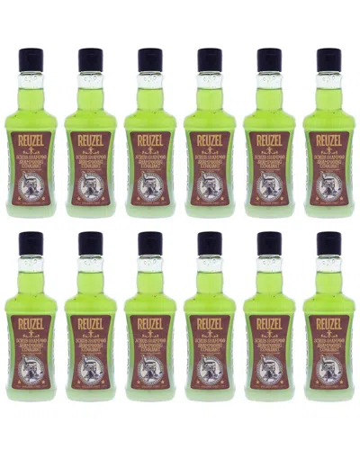 Reuzel Men's 11.83oz Scrub Shampoo - Pack Of 12 In Transparent