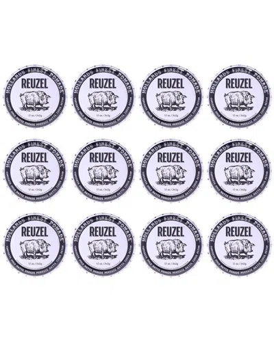 Reuzel Men's 12oz Concrete Hold Matte Pomade - Pack Of 6 In Transparent