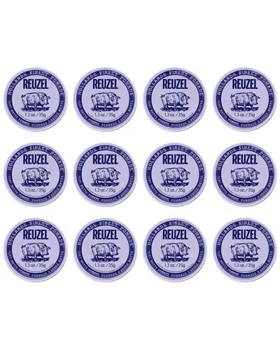 Reuzel Men's 1.3oz Clay Matte Pomade - Pack Of 12 In Transparent