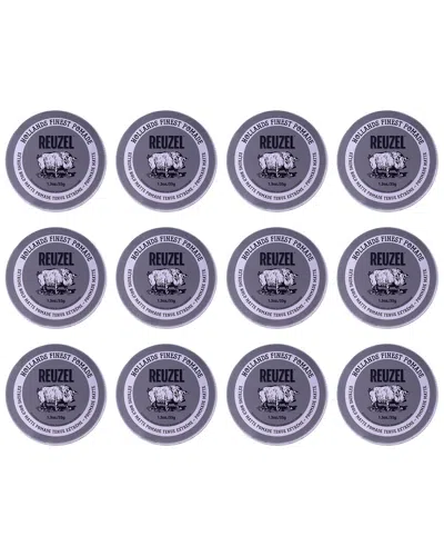Reuzel Men's 1.3oz Extreme Hold Matte Pomade - Pack Of 12 In Transparent