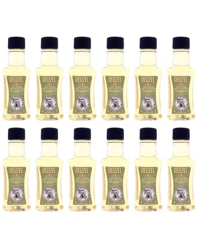 Reuzel Men's 3.38oz 3-in-1 Tea Tree Shampoo - Pack Of 12 In Transparent