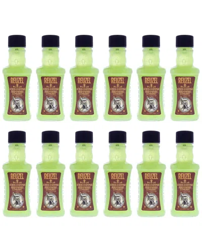 Reuzel Men's 3.38oz Scrub Shampoo - Pack Of 12 In Transparent